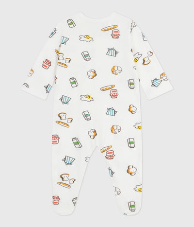 BABIES' PRINTED TUBE KNIT PYJAMA SUIT