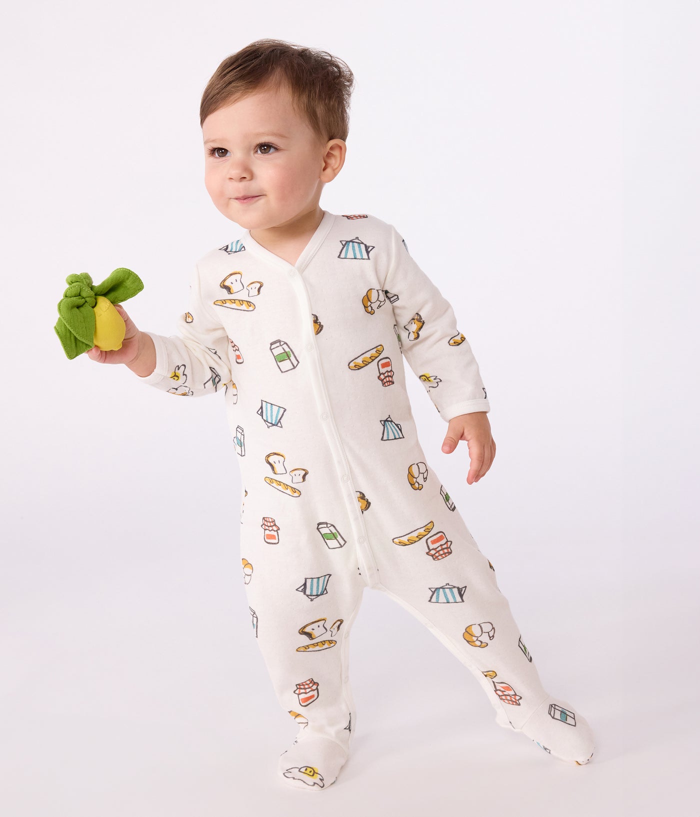 BABIES' PRINTED TUBE KNIT PYJAMA SUIT