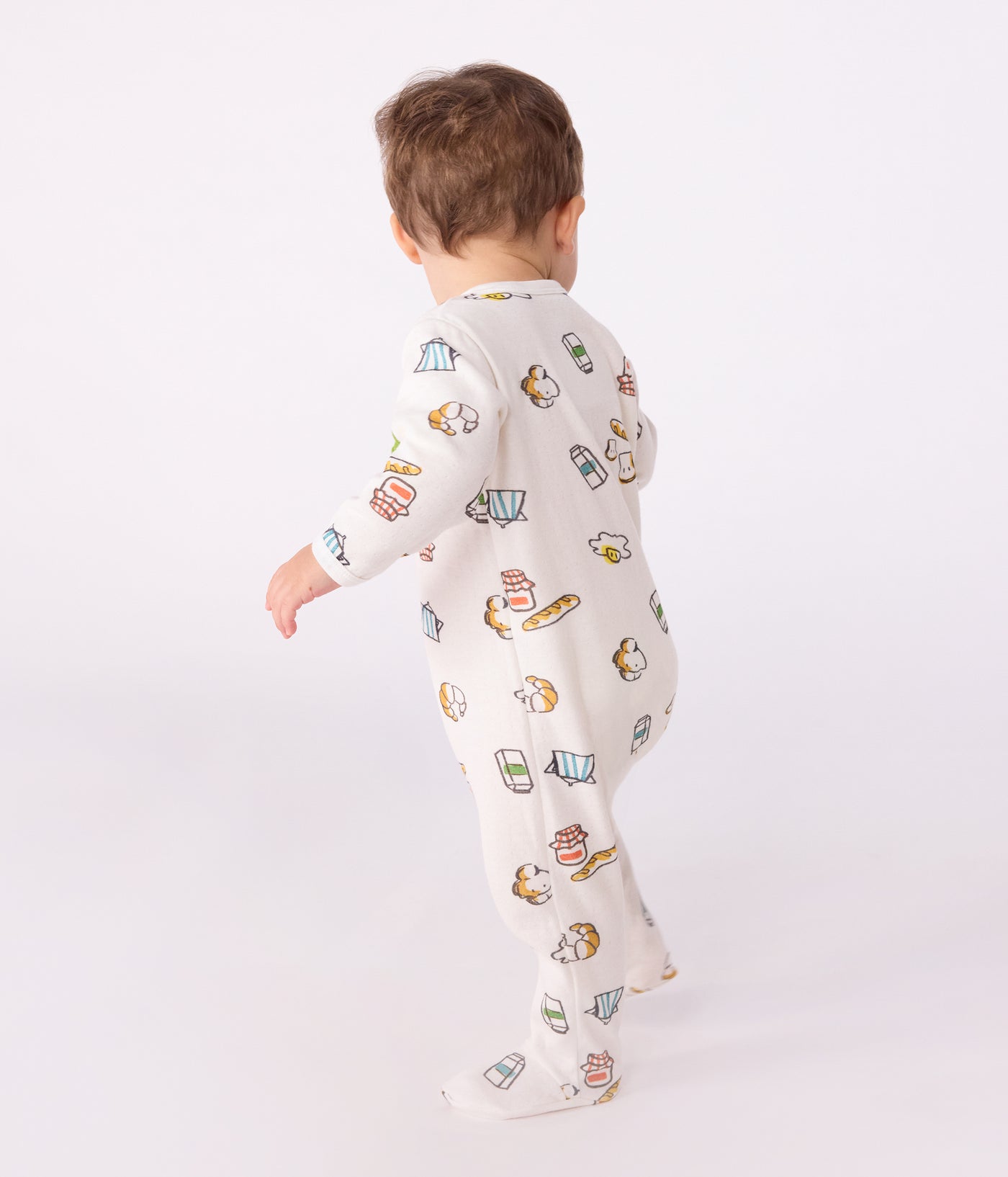 BABIES' PRINTED TUBE KNIT PYJAMA SUIT