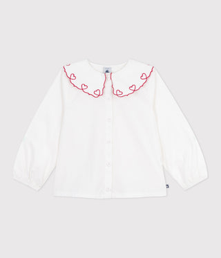 GIRL'S COTTON POPLIN BLOUSE
