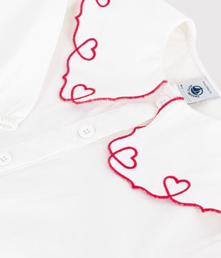 GIRL'S COTTON POPLIN BLOUSE