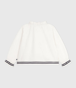 GIRL'S COTTON POPLIN BLOUSE
