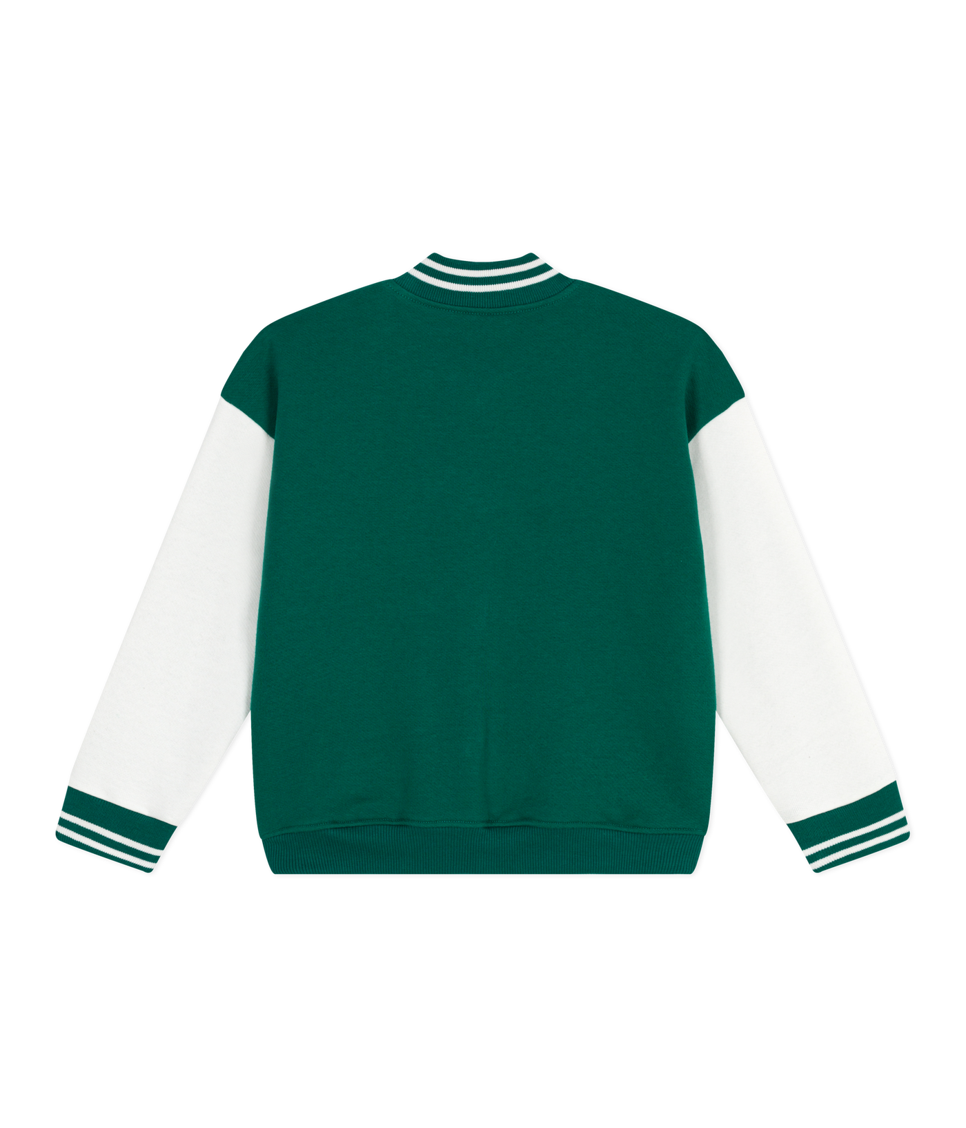 CHILDREN'S VARSITY-STYLE JACKET IN PLAIN COTTON