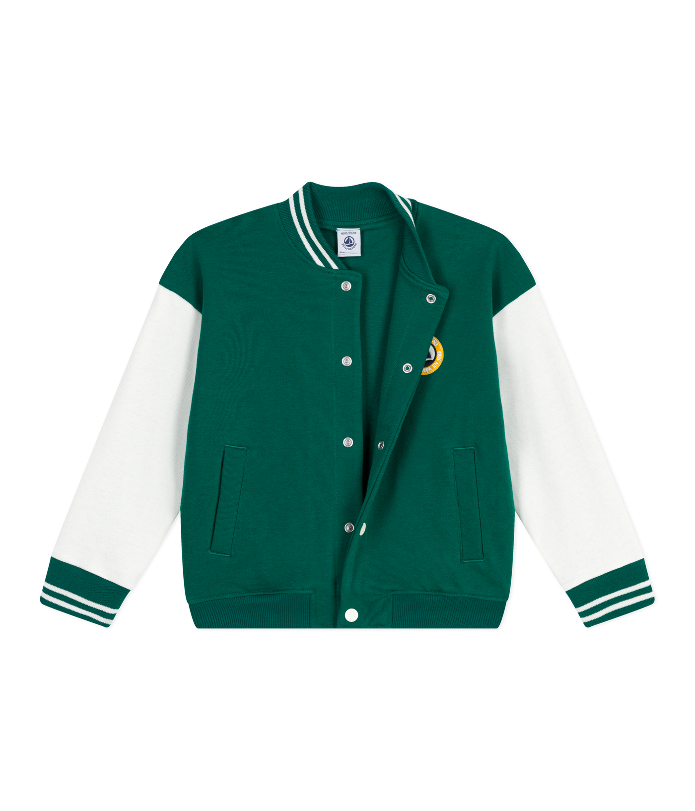 CHILDREN'S VARSITY-STYLE JACKET IN PLAIN COTTON