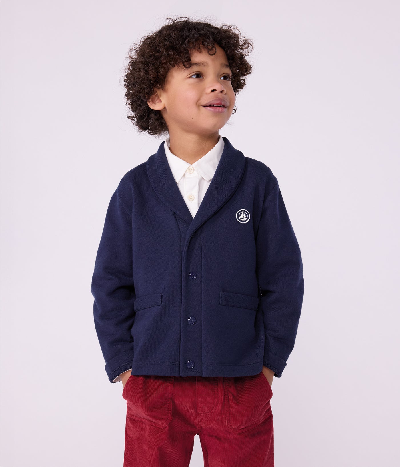CHILDREN'S PLAIN COTTON CARDIGAN