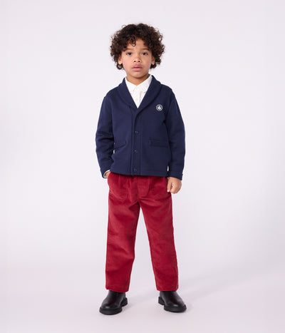 CHILDREN'S PLAIN COTTON CARDIGAN