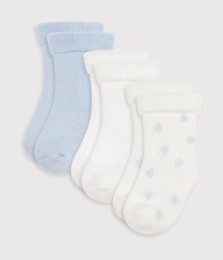 BABY UNISEX ORGANIC COTTON SOCKS - 3-PACK
