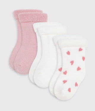 BABY UNISEX ORGANIC COTTON SOCKS - 3-PACK
