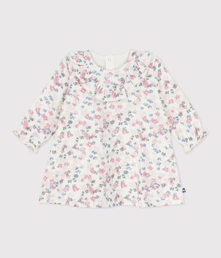 BABY GIRL'S ORGANIC COTTON TUBE KNIT DRESS