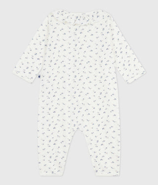 BABY GIRL'S ORGANIC COTTON FOOTLESS SLEEPSUIT