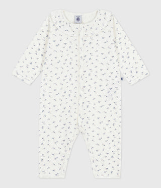 BABY GIRL'S ORGANIC COTTON FOOTLESS SLEEPSUIT