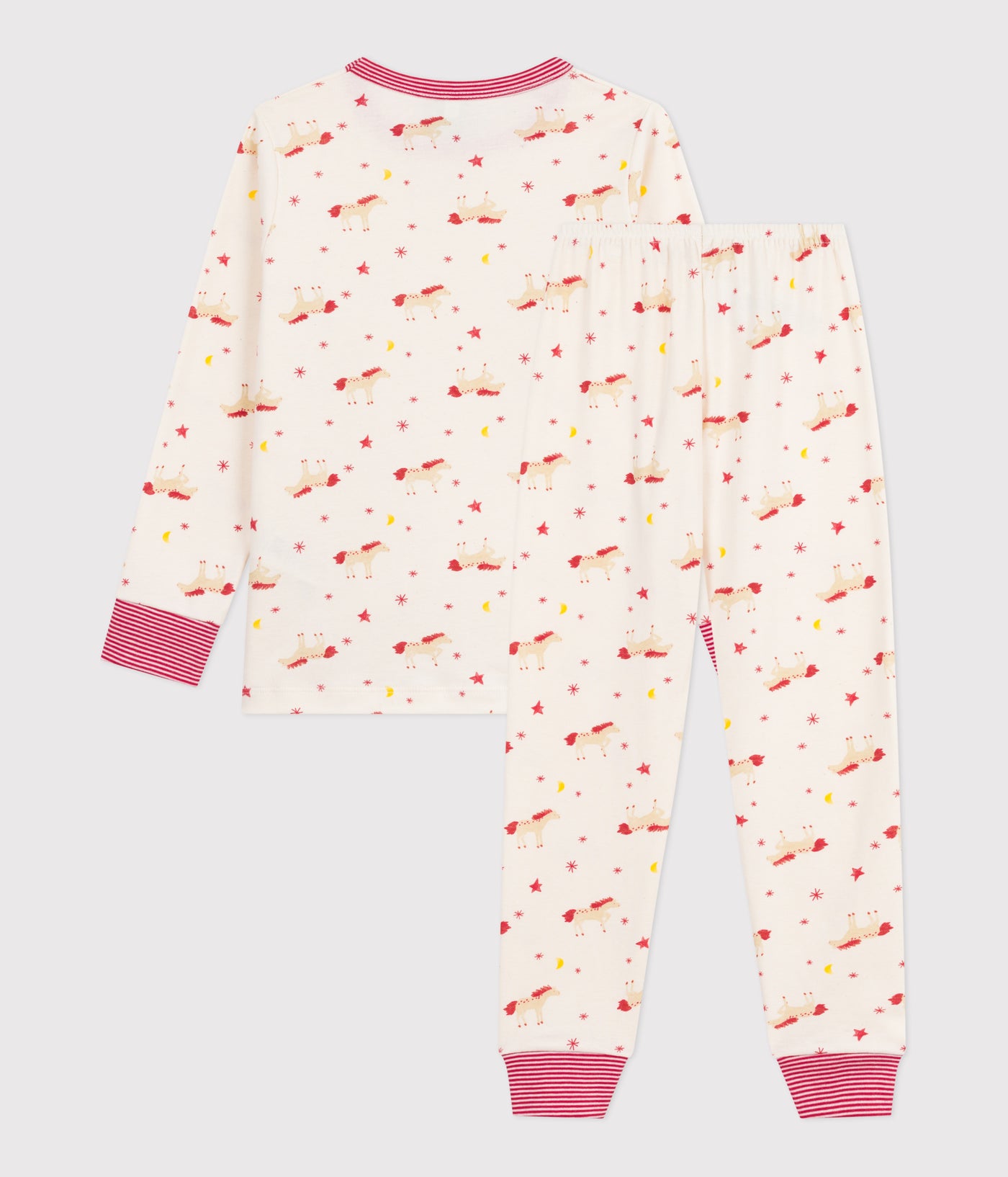 CHILDREN'S HORSE-PRINT COTTON PYJAMAS