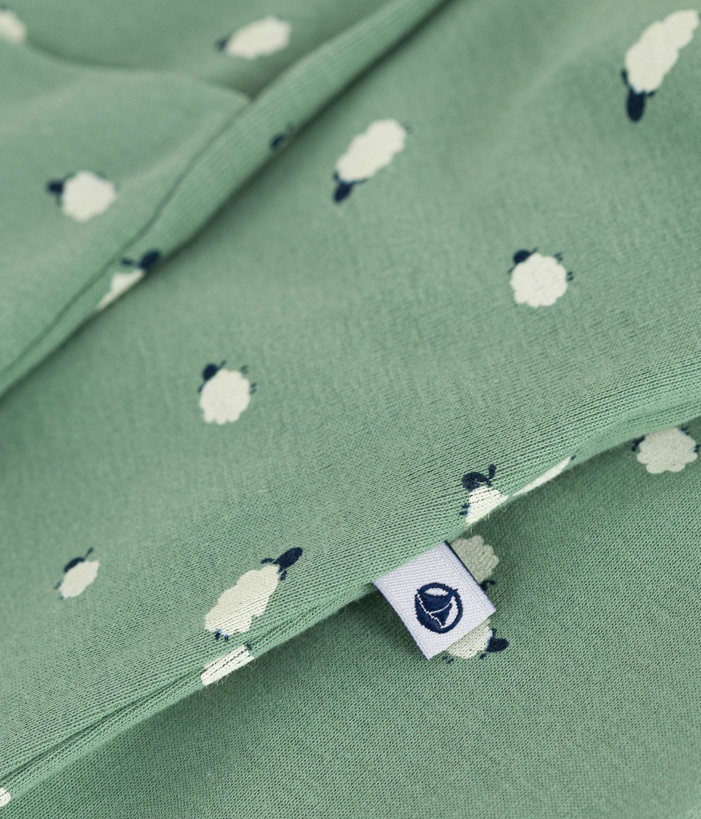 BABIES' PRINTED COTTON JUMPSUIT/SLEEPING BAG WITH A COLLAR