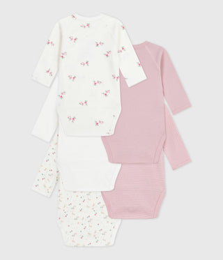 BABY GIRL'S ORGANIC COTTON BODYSUIT - 5-PACK