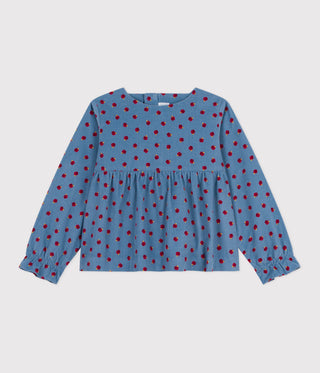 GIRL'S COTTON CORDUROY BLOUSE
