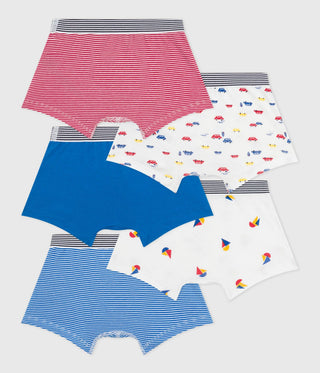 BOY'S ORGANIC COTTON BOXERS - 5-PACK