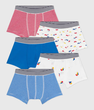 BOY'S ORGANIC COTTON BOXERS - 5-PACK