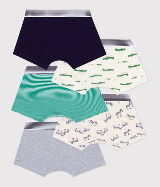 BOY'S ORGANIC COTTON BOXERS - 5-PACK