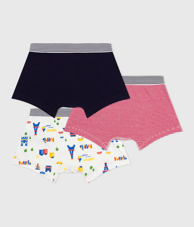 PACK OF CHILDREN'S PARIS-PRINT COTTON BOXERS