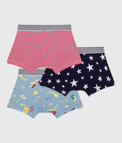 PACK OF CHILDREN'S PRINTED COTTON BOXERS