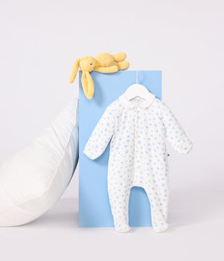 BABY UNISEX ORGANIC COTTON FOOTED SLEEPSUIT