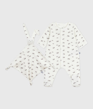BABY UNISEX ORGANIC COTTON SLEEPSUIT AND TOY