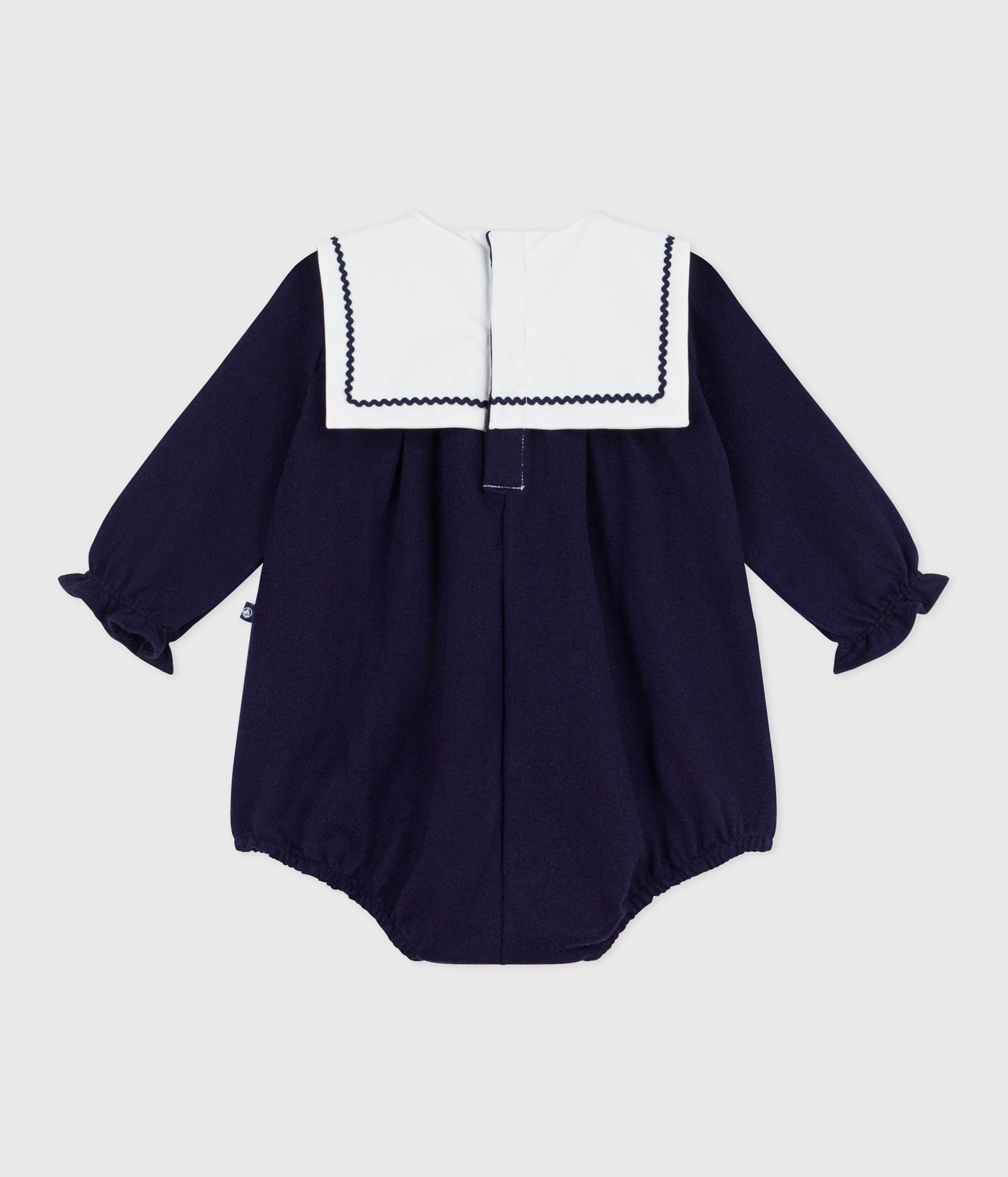 BABIES' SAILOR-STYLE COTTON PLAYSUIT