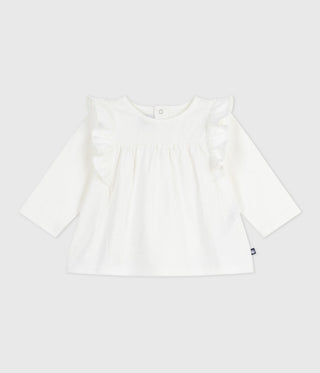 BABY GIRL'S COTTON BLOUSE WITH LONG SLEEVES