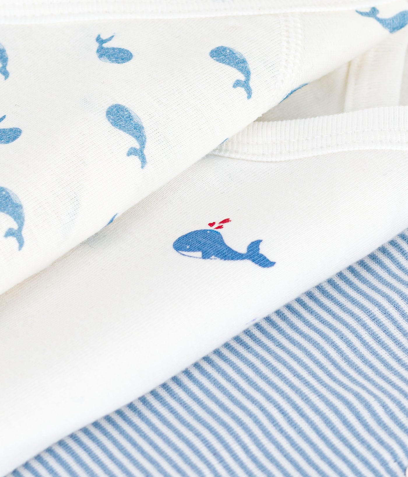 PACK OF BABIES' SHORT-SLEEVED PRINTED COTTON WRAPOVER BODIES