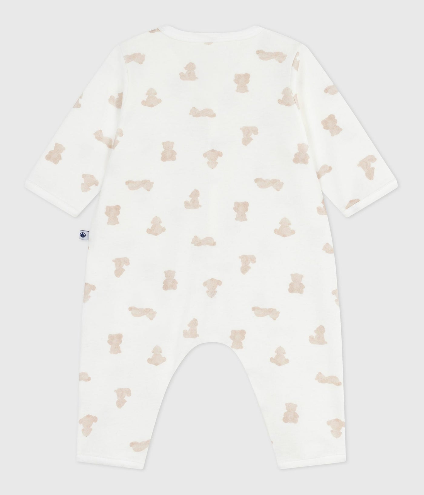 BABIES' FOOTLESS BEAR-PRINT COTTON PYJAMA SUIT