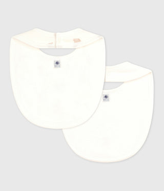 NEWBORN BABY UNISEX ORGANIC COTTON BIBS - 2-PACK