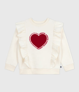 GIRL'S ORGANIC COTTON SWEATSHIRT