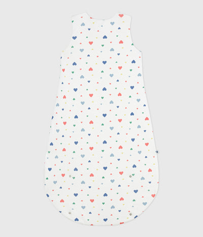BABIES' 2 TOG HEART-PRINT COTTON SLEEPING BAG
