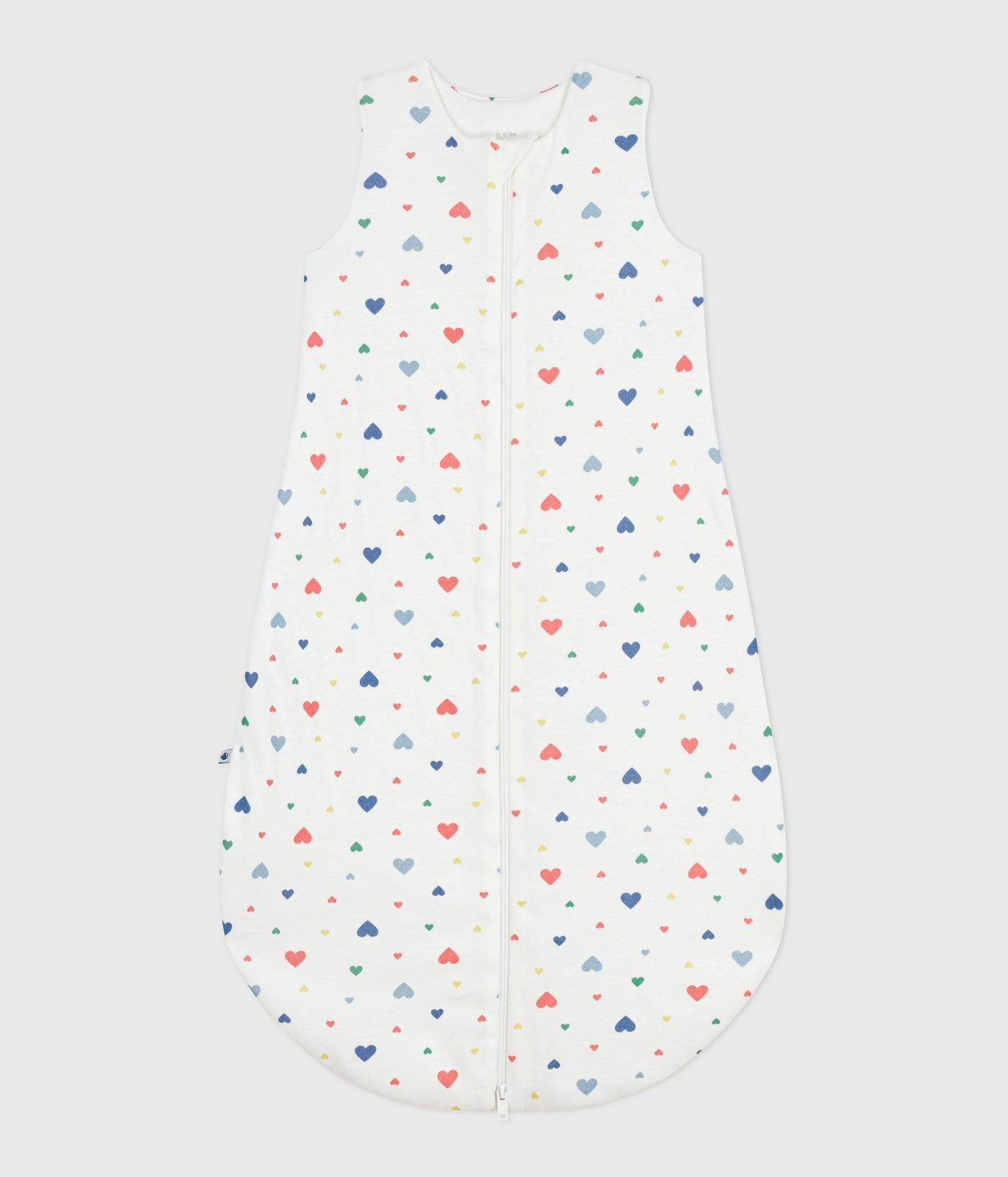 BABIES' 2 TOG HEART-PRINT COTTON SLEEPING BAG