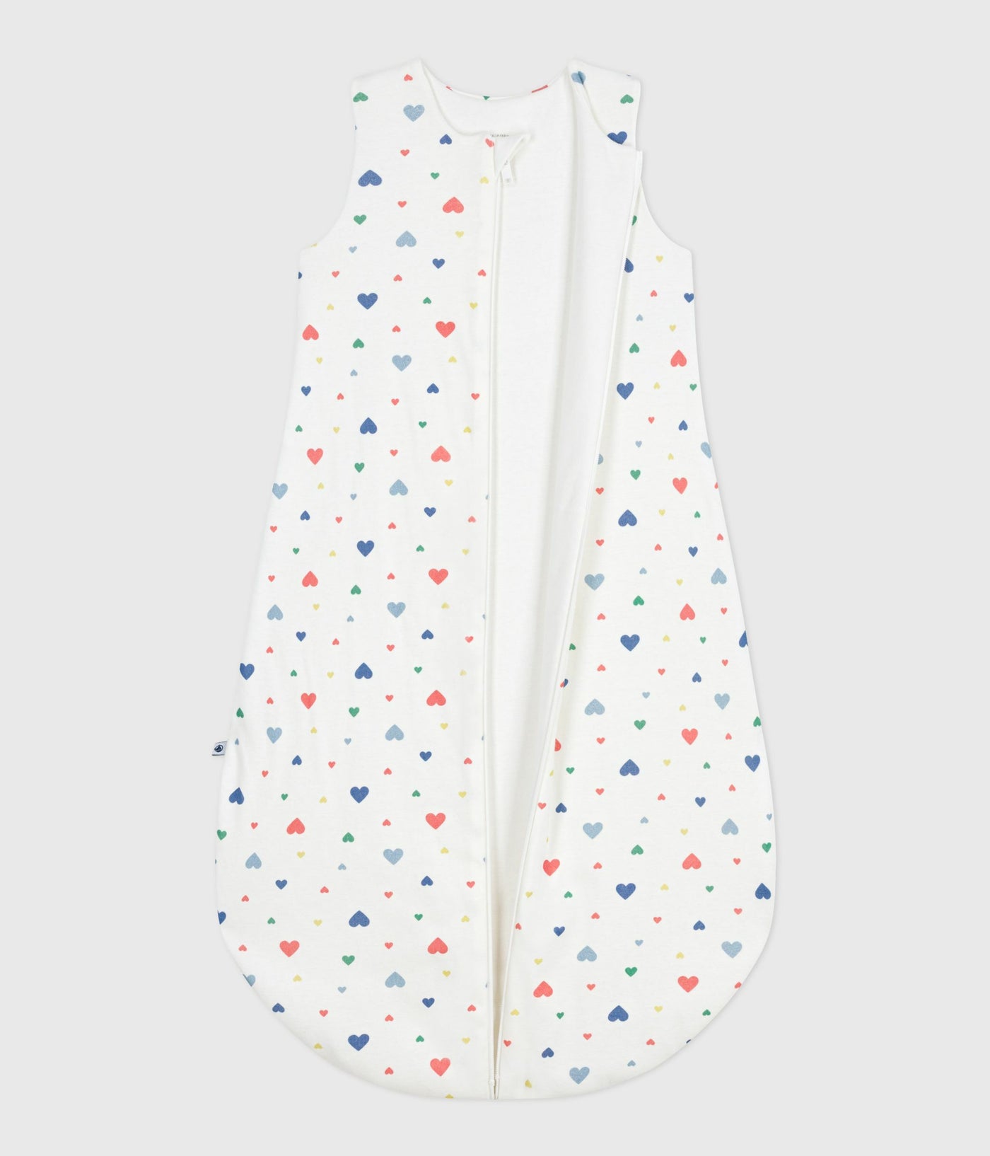BABIES' 2 TOG HEART-PRINT COTTON SLEEPING BAG