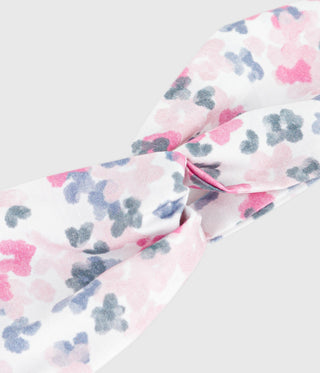 BABY GIRL'S ORGANIC COTTON POPLIN HAIRBAND IN FLORAL PRINT