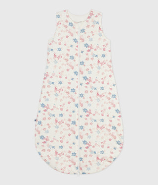 NEWBORN BABY GIRL'S ORGANIC COTTON SLEEPING BAG 2 TOG IN FLORAL-PRINT