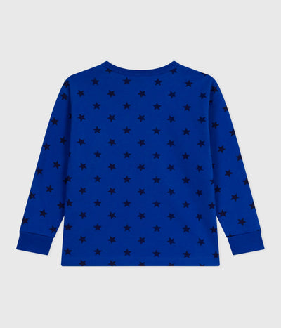 CHILDREN'S LONG-SLEEVED PRINTED COTTON T-SHIRT