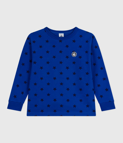 CHILDREN'S LONG-SLEEVED PRINTED COTTON T-SHIRT