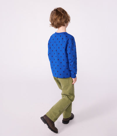 CHILDREN'S LONG-SLEEVED PRINTED COTTON T-SHIRT