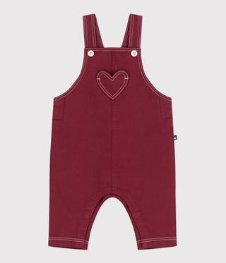 BABY GIRL'S ORGANIC COTTON DENIM DUNGAREES