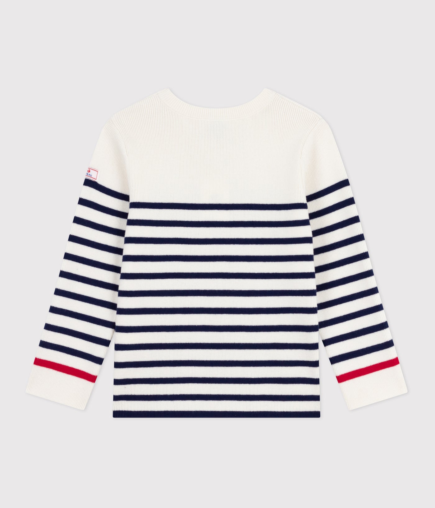 CHILDREN'S STRIPY JUMPER IN WOOL AND COTTON