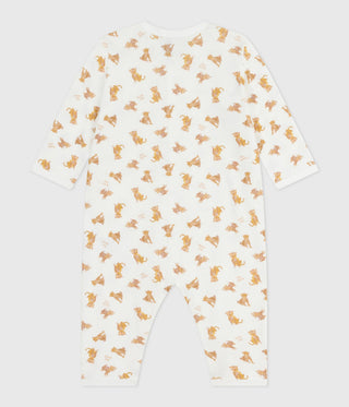 BABY BOY'S ORGANIC COTTON FOOTLESS SLEEPSUIT