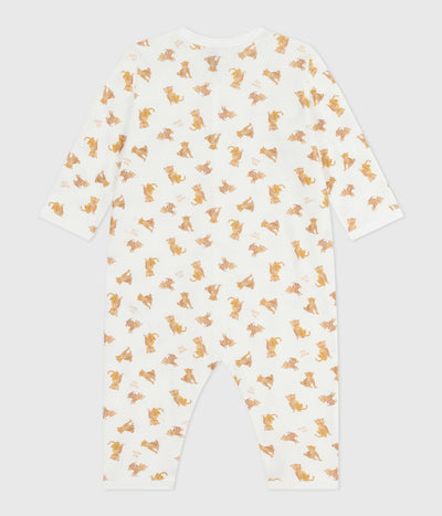 BABIES' FOOTLESS PRINTED COTTON PYJAMA SUIT