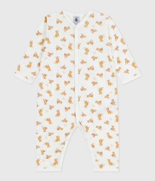 BABY BOY'S ORGANIC COTTON FOOTLESS SLEEPSUIT