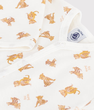 BABIES' FOOTLESS PRINTED COTTON PYJAMA SUIT