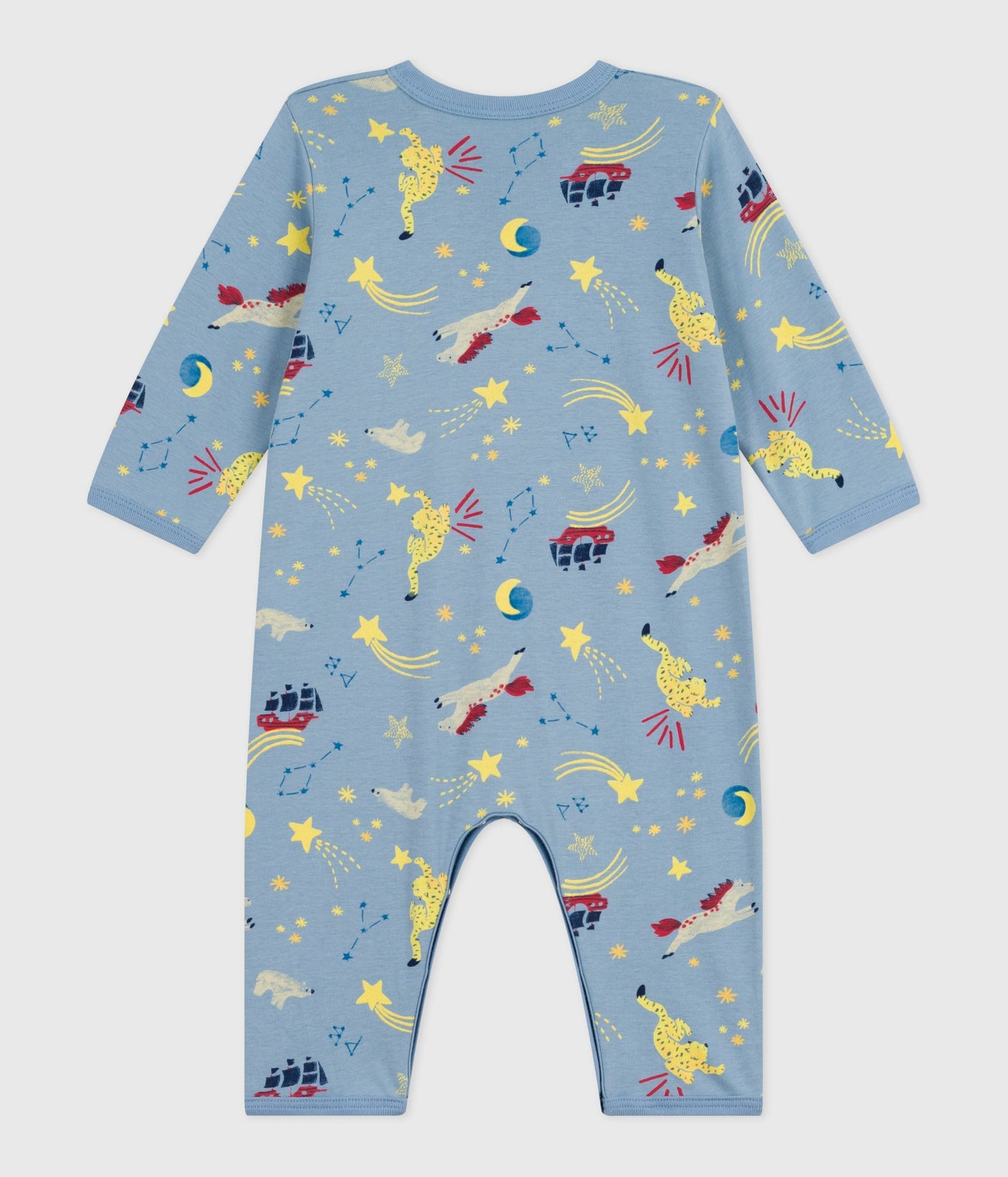 BABIES' FOOTLESS PRINTED COTTON PYJAMA SUIT