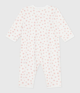 BABY GIRL'S ORGANIC COTTON FOOTLESS SLEEPSUIT