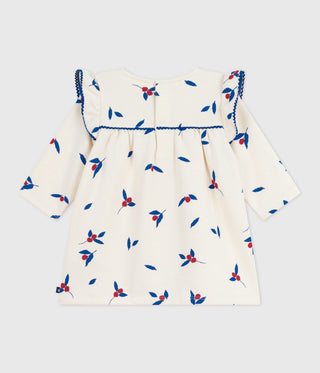 BABY GIRL'S ORGANIC COTTON FLEECE DRESS