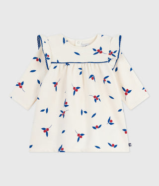BABY GIRL'S ORGANIC COTTON FLEECE DRESS